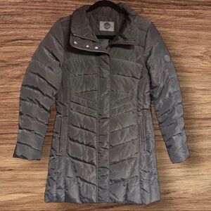 VUARNET ~ Women’s Dark Gray Quilted Down Puffer Jacket ~ Size XS